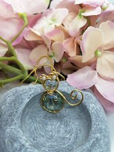 Cat Necklace – Wire Wrapped Pendant on Chain