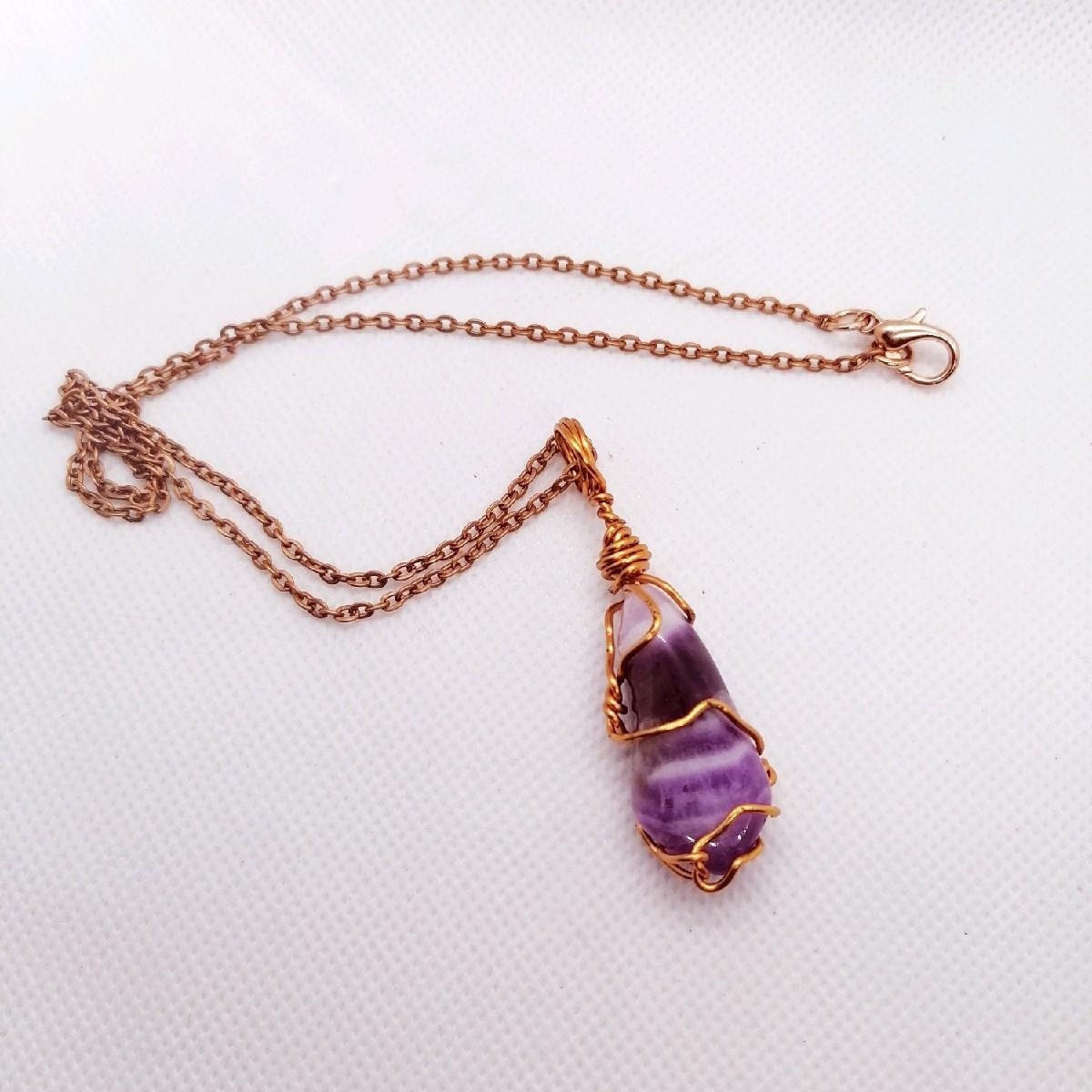 Amethyst Copper Pendant