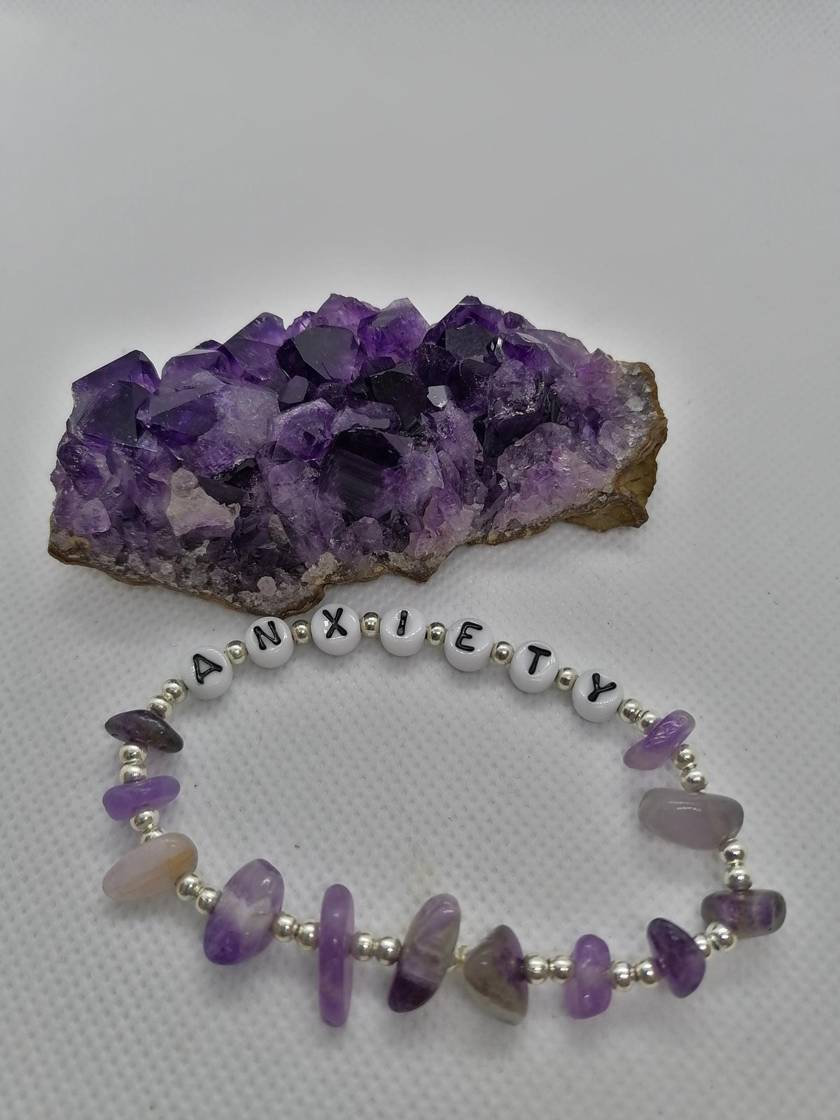 Crystal Healing Bracelet | Amethyst for Anxiety & Relaxation