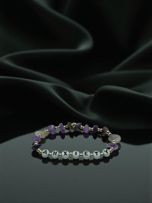 Crystal Healing Bracelet | Amethyst for Anxiety & Relaxation