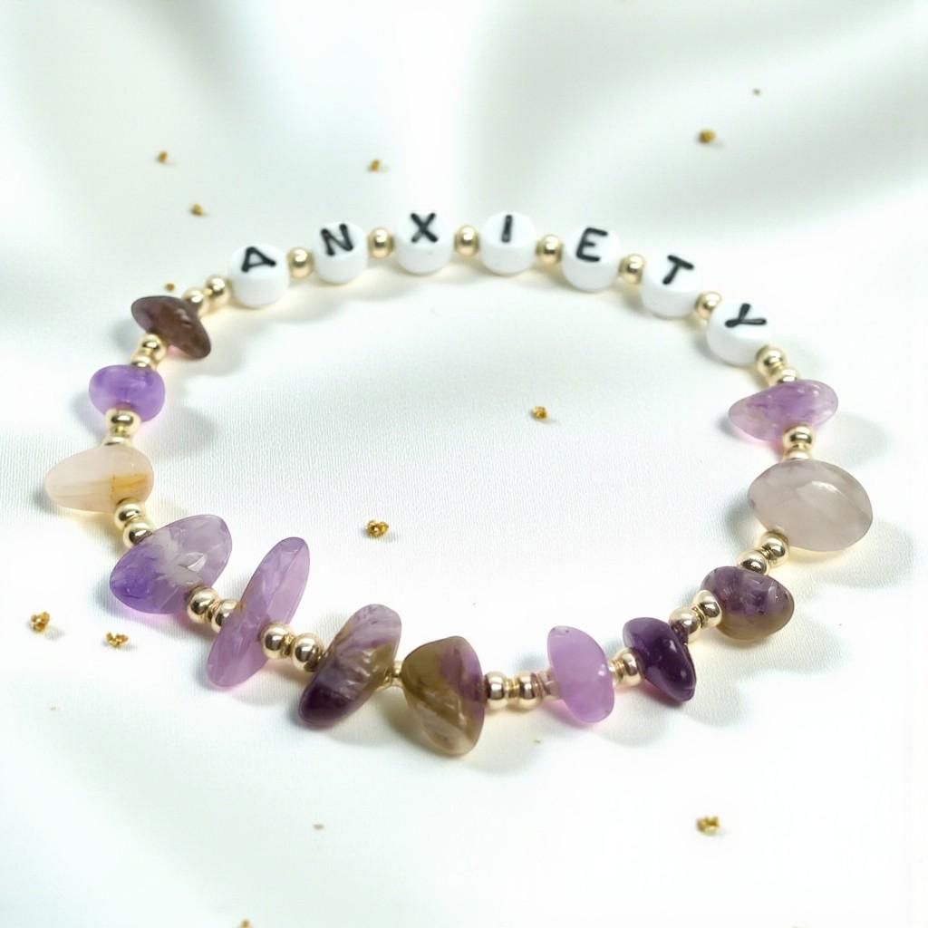 Crystal Healing Bracelet | Amethyst for Anxiety & Relaxation