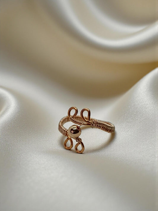 Minimalist Dainty Copper Wire Ring