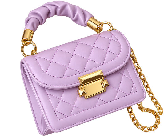 Square quilted handbag/cross body bag