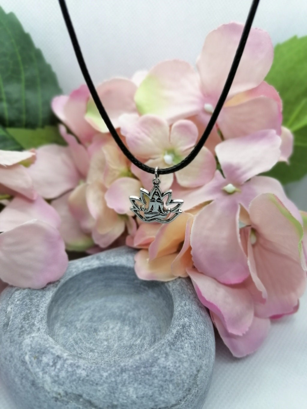 Lotus flower/buddha  necklace