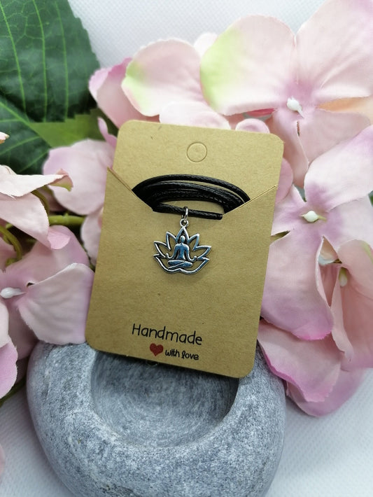 Lotus flower/buddha  necklace
