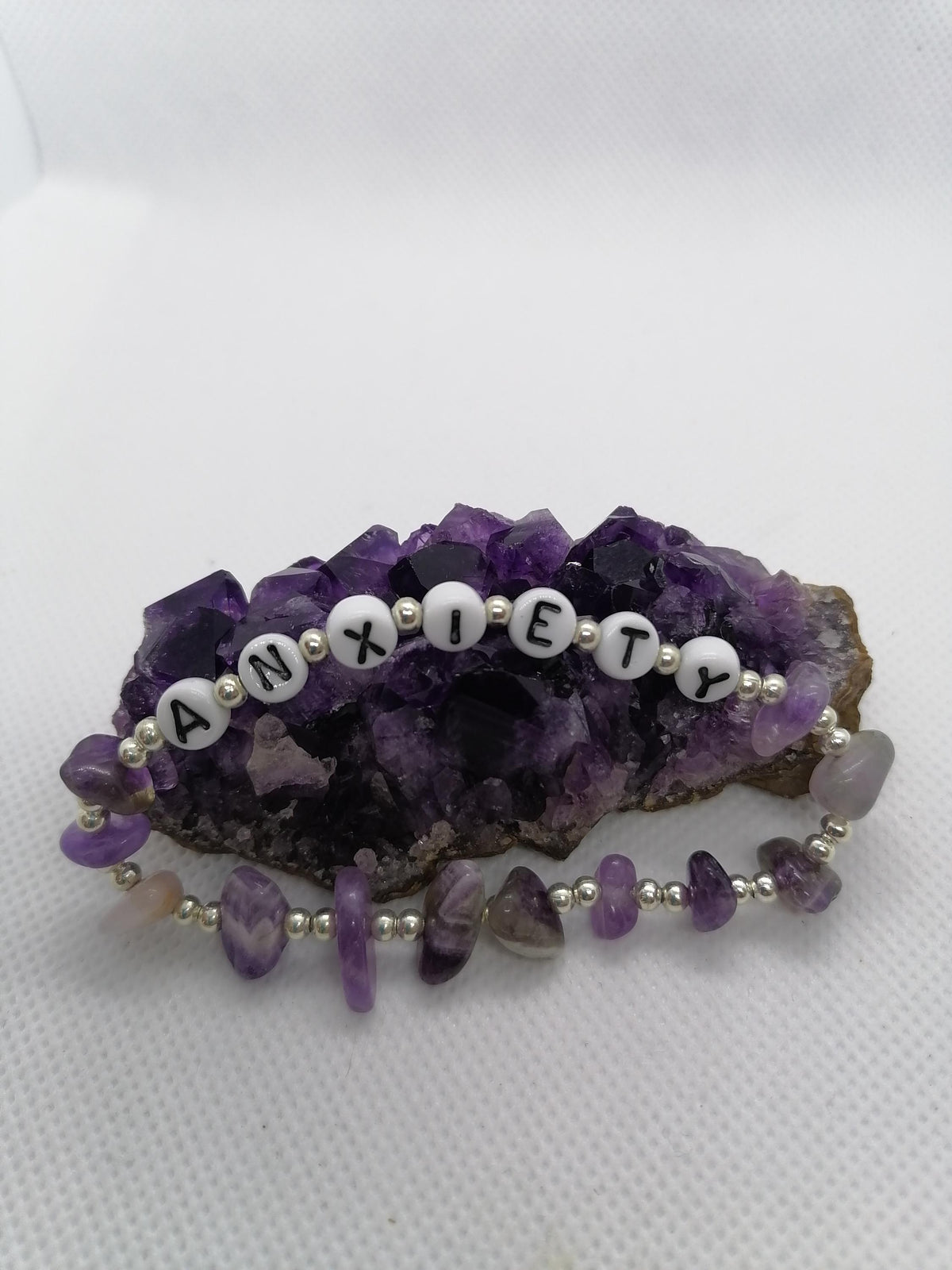 Crystal Healing Bracelet | Amethyst for Anxiety & Relaxation
