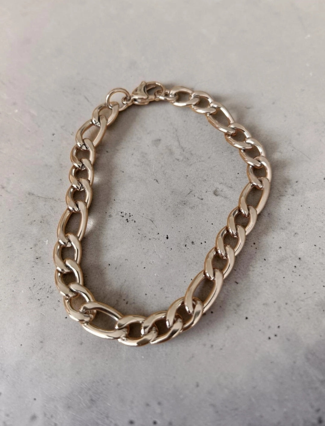 Stainless steel  Curb Chain Bracelet